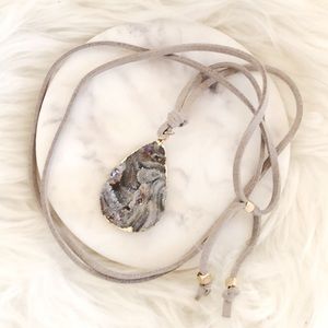 Beautiful two sided stone necklace